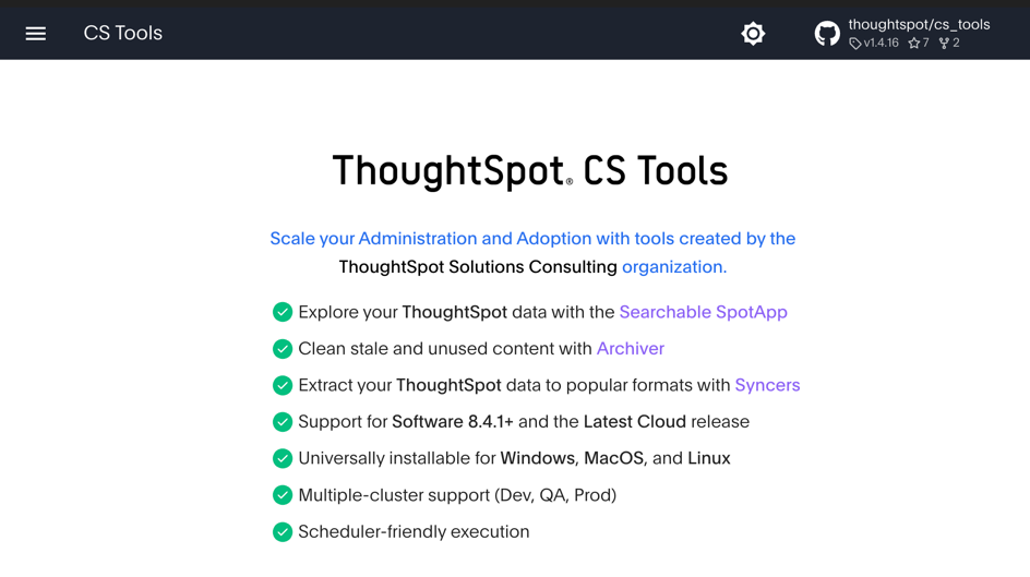 CS Tools