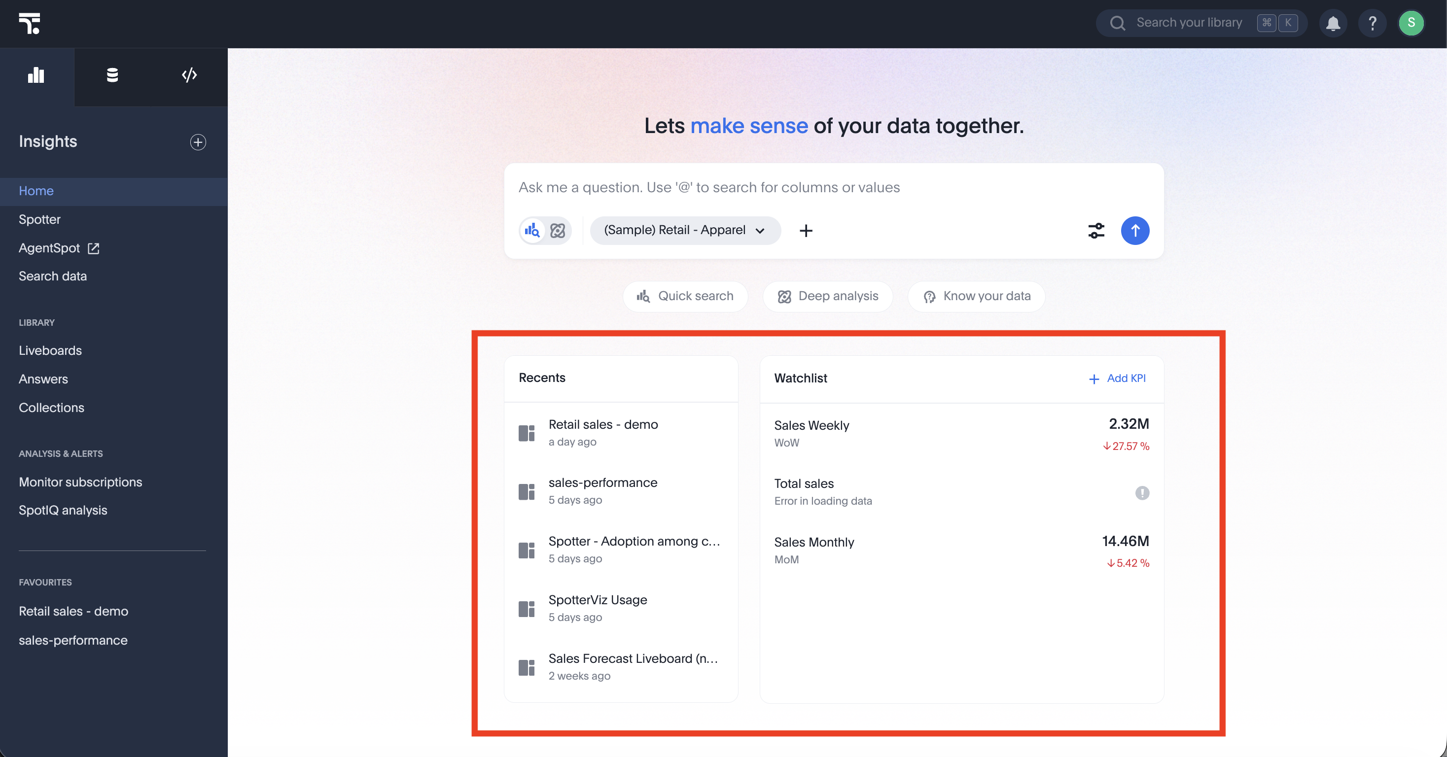 V4 homepage experience